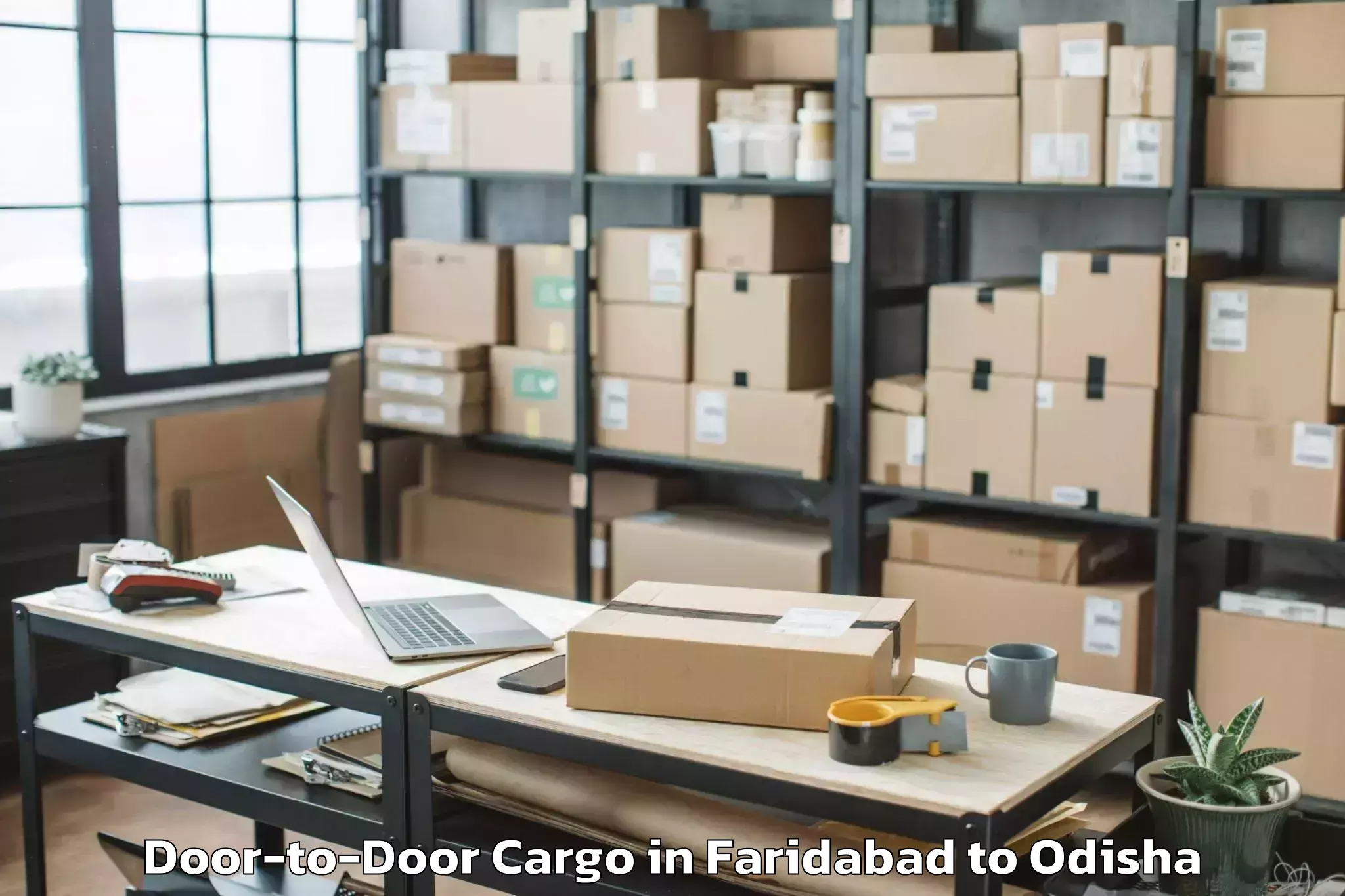 Top Faridabad to Kendujhar Door To Door Cargo Available